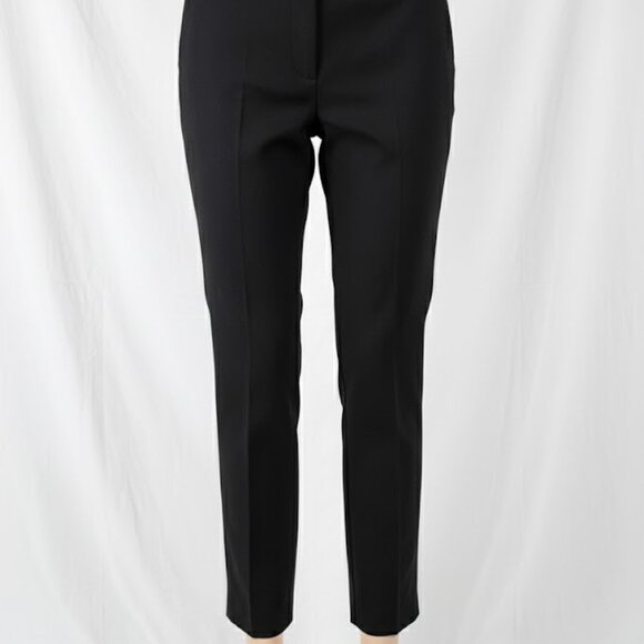 Ann Taylor Navy Gold Button Dress Pants Women’s 8 Work Slim Trousers - Picture 3 of 15